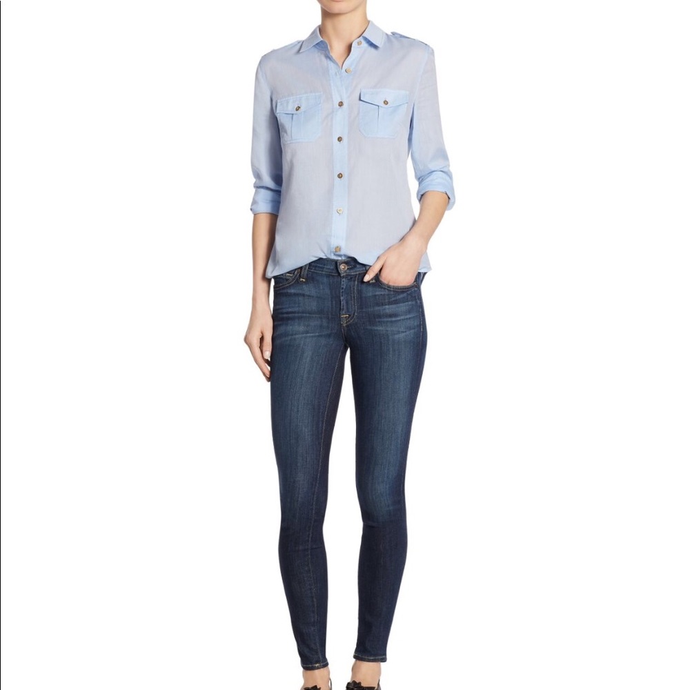 🎉HP🎉 🆕Tory Burch Brigitte cotton poplin blouse